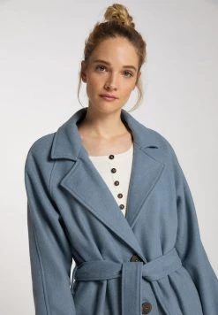 Mujer DREIMASTER KEYTI - Gabardina - Graublau -Tienda DreiMaster barata a85fc7b3a68c4067b46e882298f5989f