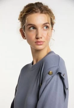 Mujer DREIMASTER TEYLON - Sudadera - Graublau -Tienda DreiMaster barata a8f05042575e480a954ca1fee3c8ecf5