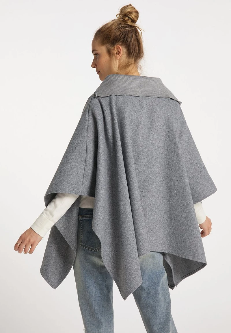 Mujer DREIMASTER BATUTTA - Poncho - Hellgrau Melange 3 Mujer DREIMASTER BATUTTA - Poncho - Hellgrau Melange - Imagen 3