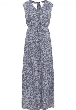 DreiMaster Mujer Vestido Largo - Marine Wollweiss -Tienda DreiMaster barata a988c0ab9e2846bb99a1ac1a9b952917