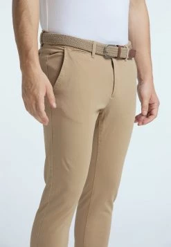 Hombre DREIMASTER FESTLAND - Pantalones Chinos - Beige -Tienda DreiMaster barata ab8fe9bfb3db433397a4db57e3de11a7