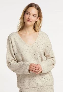 Mujer DREIMASTER INCUS - Jersey De Punto - Beige Melange