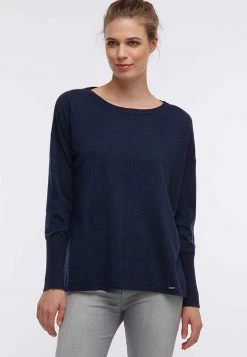 Mujer DREIMASTER DAMEN PULLOVER - Jersey De Punto - Marine