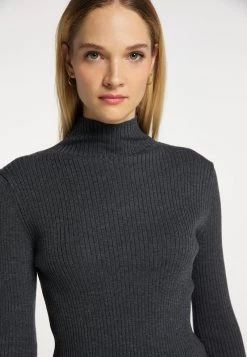 Mujer DREIMASTER KEYTI - Jersey De Punto - Grau Melange -Tienda DreiMaster barata acd8bd1feabb417b82911285a2d96c2e