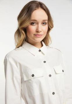 Mujer DREIMASTER ELMWOOD - Vestido Camisero - Wollweiss -Tienda DreiMaster barata ad1c6a41cca542b2ac277a897f8937b2