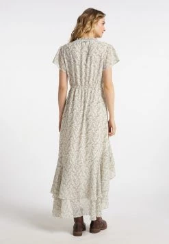 DreiMaster MIT RÜSCHEN - Vestido Camisero - Wollweiss Schwarz, Mujer -Tienda DreiMaster barata ae50930163d64c21b7c3bb6c1d17d93c