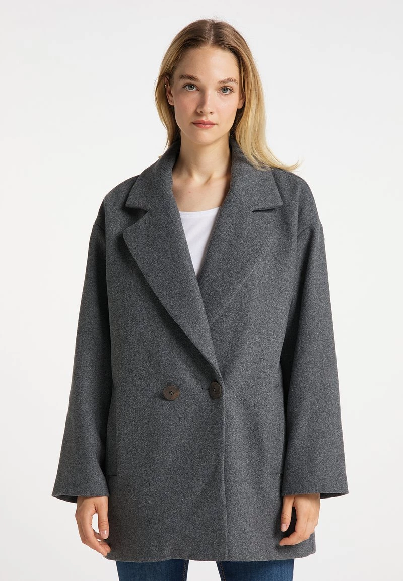 Mujer DREIMASTER KEYTI - Abrigo Clásico - Grau Melange 1 Mujer DREIMASTER KEYTI - Abrigo Clásico - Grau Melange