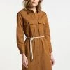 Mujer DREIMASTER ELMWOOD - Vestido Camisero - Cognac