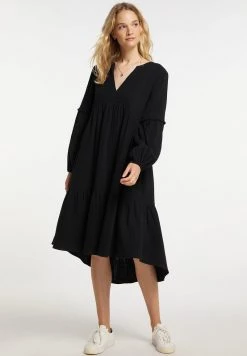 Mujer DREIMASTER INCUS - Vestido Informal - Schwarz