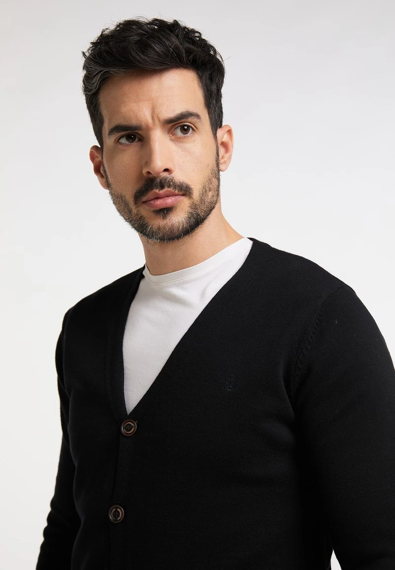 DreiMaster Hombre Chaqueta De Punto - Schwarz 4 DreiMaster Hombre Chaqueta De Punto - Schwarz - Imagen 4