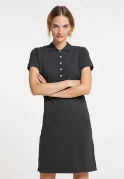 Mujer DREIMASTER BRIDGEPORT - Vestido De Tubo - Dunkelgrau Melange