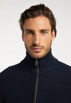 DREIMASTER ABREL - Chaqueta De Punto - Marine, Hombre -Tienda DreiMaster barata b2ed5a5ea8fb44a3a8cca30bbbd94d48