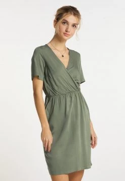 DreiMaster Mujer Vestido Informal - Oliv