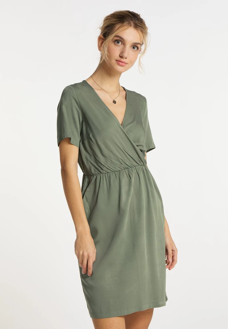 DreiMaster Mujer Vestido Informal - Oliv 1 DreiMaster Mujer Vestido Informal - Oliv