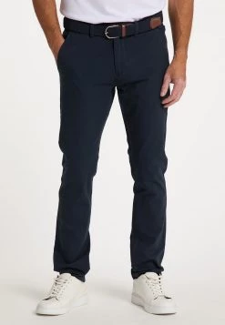 Hombre DREIMASTER FESTLAND - Pantalones Chinos - Marine