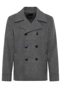 Hombre DREIMASTER BARADELLO - Abrigo Corto - Grau Melange -Tienda DreiMaster barata b34296eba1c546ea94d8bc1a10df3963