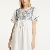 Mujer DREIMASTER FUMO - Vestido Informal - Wollweiss