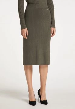 DREIMASTER KEYTI - Falda De Tubo - Oliv, Mujer