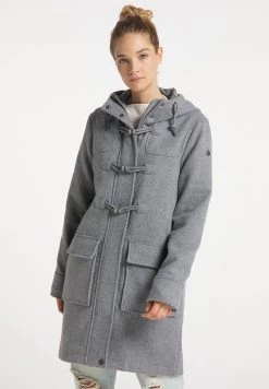 Mujer DREIMASTER KEYTI - Abrigo Corto - Hellgrau Melange