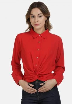 Mujer DREIMASTER BLUSE - Camisa - Rot