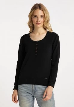 Mujer DREIMASTER FUMO - Jersey De Punto - Black