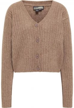 Mujer DREIMASTER INCUS - Chaqueta De Punto - Schlammbraun Melange -Tienda DreiMaster barata bc97ecf47c62475b9efe2fc12f919751