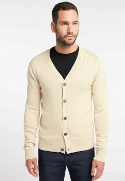 DreiMaster Hombre Chaqueta De Punto - Dark Beige