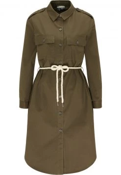 DREIMASTER ELMWOOD - Vestido Camisero - Oliv, Mujer -Tienda DreiMaster barata be75047b7b0143ceb2680204f2e59311