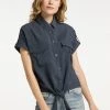 Mujer DREIMASTER IDEM - Camisa - Graublau