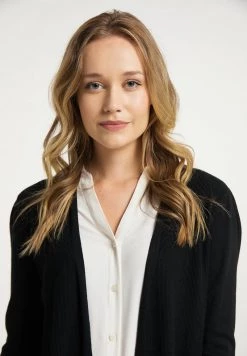 Mujer DREIMASTER BARADELLO - Chaqueta De Punto - Schwarz -Tienda DreiMaster barata c05ce9e7503047638aa15b124f7fc730