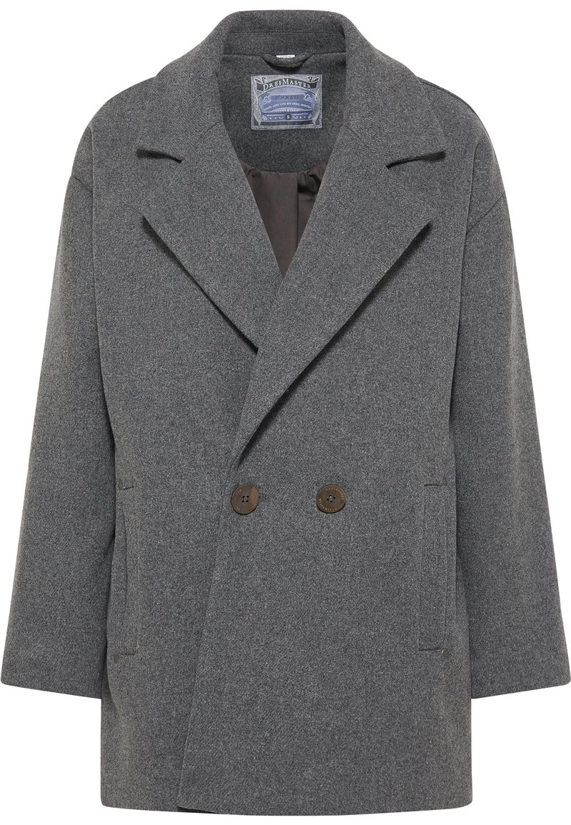 Mujer DREIMASTER KEYTI - Abrigo Clásico - Grau Melange 5 Mujer DREIMASTER KEYTI - Abrigo Clásico - Grau Melange - Imagen 5
