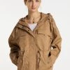 DREIMASTER ZITHA - Parka - Dunkelsand, Mujer