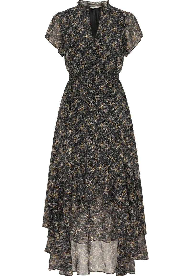 Mujer DREIMASTER SASHIMA - Vestido Largo - Schwarz Geblümt 5 Mujer DREIMASTER SASHIMA - Vestido Largo - Schwarz Geblümt - Imagen 5