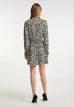 DREIMASTER MARKANI - Vestido Informal - Black/beige, Mujer -Tienda DreiMaster barata c14345d4582145f39e0c784ab9627845