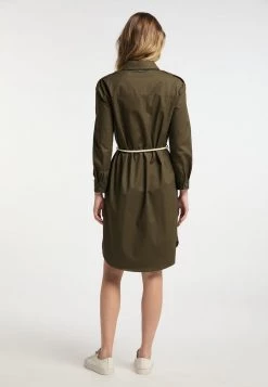 DREIMASTER ELMWOOD - Vestido Camisero - Oliv, Mujer -Tienda DreiMaster barata c23bfe7bdd21412fa03914ed27037785