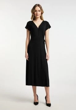 Mujer DREIMASTER MALEGNANO - Vestido Informal - Schwarz