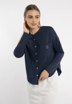 DreiMaster Mujer Sudadera Con Cremallera - Marine
