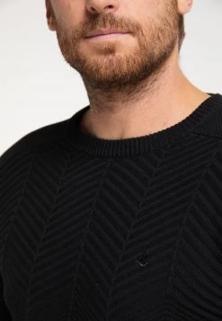 Hombre DREIMASTER TAXIEN - Jersey De Punto - Schwarz -Tienda DreiMaster barata c3c8356da94949ae9ab7c9cb4fa97c65