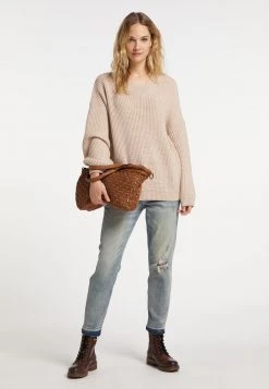 Mujer DREIMASTER INCUS - Jersey De Punto - Beige -Tienda DreiMaster barata c4e213afceb44cb5ab183aa82326dde5