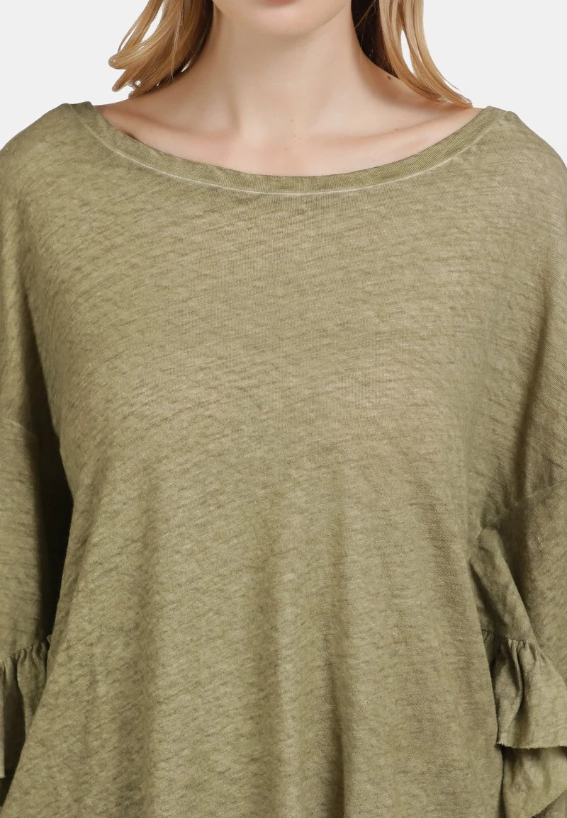 DreiMaster Mujer BLUSE - Blusa - Militär Oliv 4 DreiMaster Mujer BLUSE - Blusa - Militär Oliv - Imagen 4