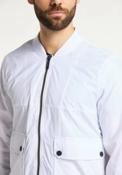 Hombre DREIMASTER BOUNDRY - Chaquetas Bomber - Weiss -Tienda DreiMaster barata c54e48b780354efc9611868bc09f4765