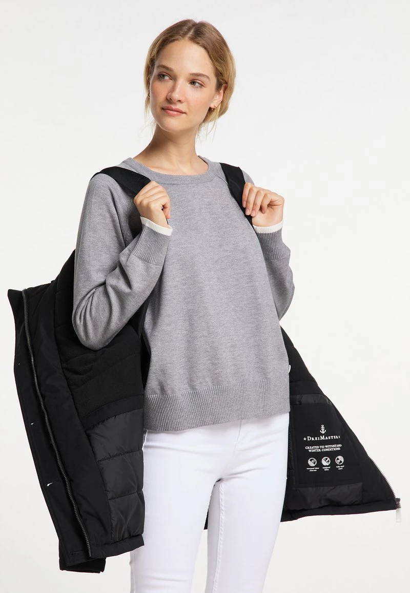 Mujer DREIMASTER STORMCLOUD - Abrigo De Invierno - Schwarz 4 Mujer DREIMASTER STORMCLOUD - Abrigo De Invierno - Schwarz - Imagen 4