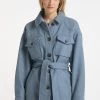 Mujer DREIMASTER KEYTI - Chaqueta De Entretiempo - Graublau