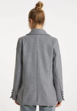 DREIMASTER KEYTI - Abrigo Corto - Hellgrau Melange, Mujer -Tienda DreiMaster barata c654460d77764d24af2cc3ae046ee724