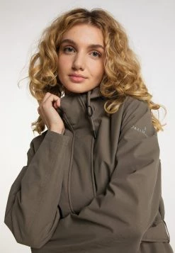 DREIMASTER PRYAM - Impermeable - Schlammoliv, Mujer -Tienda DreiMaster barata c6d1b8c8bd724af59fe656ec4d2636e2