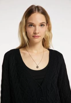 Mujer DREIMASTER KEYTI - Chaqueta De Punto - Schwarz -Tienda DreiMaster barata c739485108454cf38dca6b9f7f9748ac