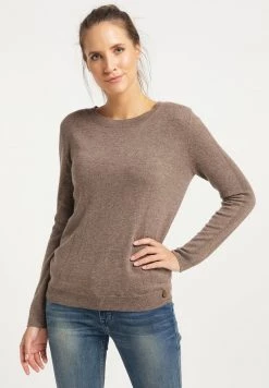 DreiMaster Mujer Jersey De Punto - Hellbraun Melange