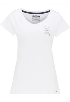 Mujer DREIMASTER T-SHIRT MIT STICKEREI - Camiseta Estampada - White 9 Mujer DREIMASTER T-SHIRT MIT STICKEREI - Camiseta Estampada - White -Tienda DreiMaster barata caae3497d7d34b359ab1d79d2dfb5f3d