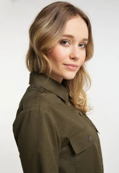 DREIMASTER ELMWOOD - Vestido Camisero - Oliv, Mujer -Tienda DreiMaster barata cac97462dc654db9b7ccd78b1f8cc677