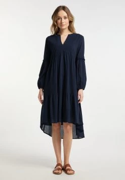 Mujer DREIMASTER FUMO - Vestido Informal - Marine